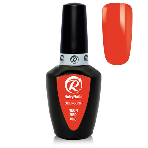 Gel Polish 163 Neon Red Roby Nails 8 ml