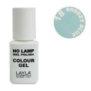 No Lamp Colour Gel nr 18 Breezy Blue Layla 10 ml