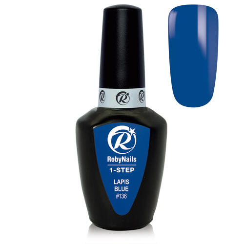 Smalto Semipermanente 1-Step Gel Polish #136 Lapis Blue Roby Nails 8 ml