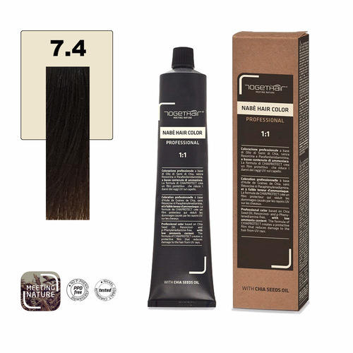 Nabe’ Hair Color nr. 7.4 Biondo Rame Togethair 100 ml