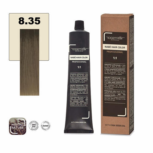 Nabe’ Hair Color nr. 8.35 Caramello Togethair 100 ml