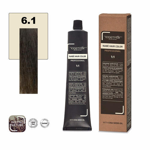 Nabe’ Hair Color  Vegan nr. 6.1 Biondo Scuro Cenere Togethair 100 ml