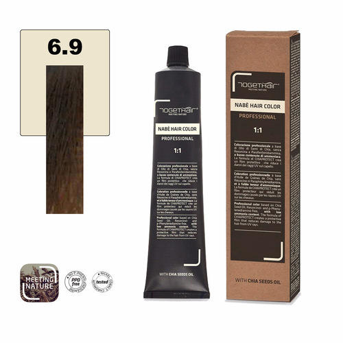 Nabe’ Hair Color Vegan nr. 6.9 Biondo Scuro Marrone Togethair 100 ml