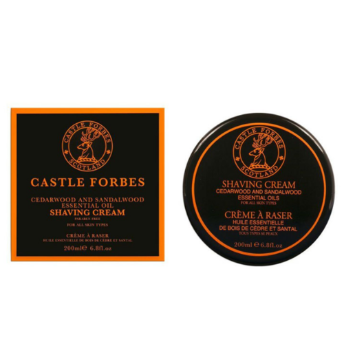 Crema da Barba Cedro e Sandalo Castle Forbes 200 ml
