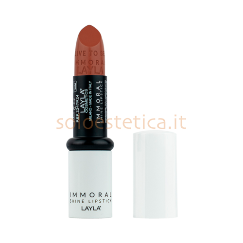 Rossetto Immoral Shine Lipstick n 22 Dirty Peach Layla