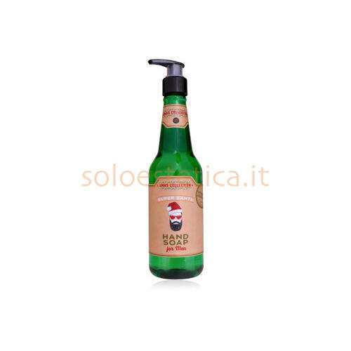 Sapone Liquido per Mani for Men Bottiglia Birra Super Santa 330 ml