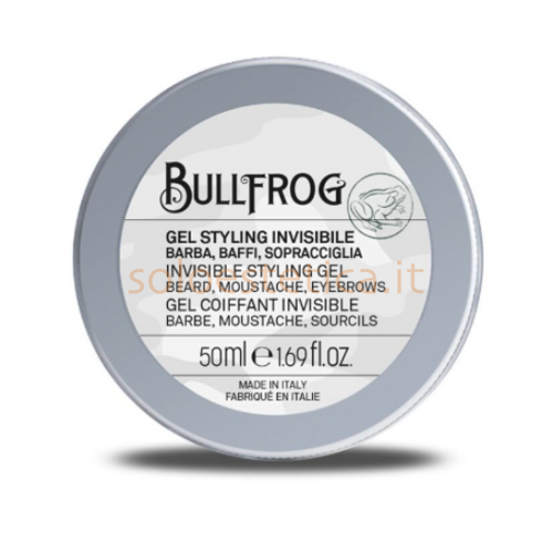 Gel Styling Invisibile Barba Baffi Sopracciglia Bullfrog 50 ml