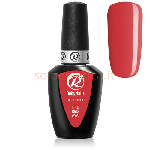 Gel Polish 296 Fire Red Roby Nails 8 ml