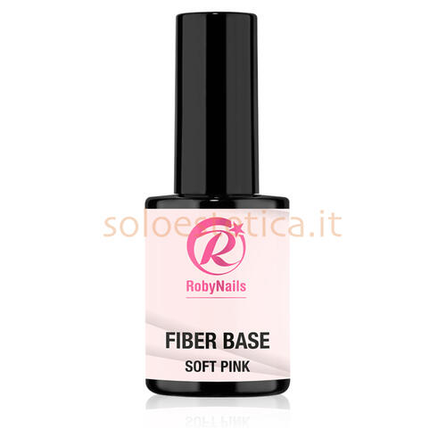 Gel per Unghie Fiber Base Soft Pink 14 ml Roby Nails