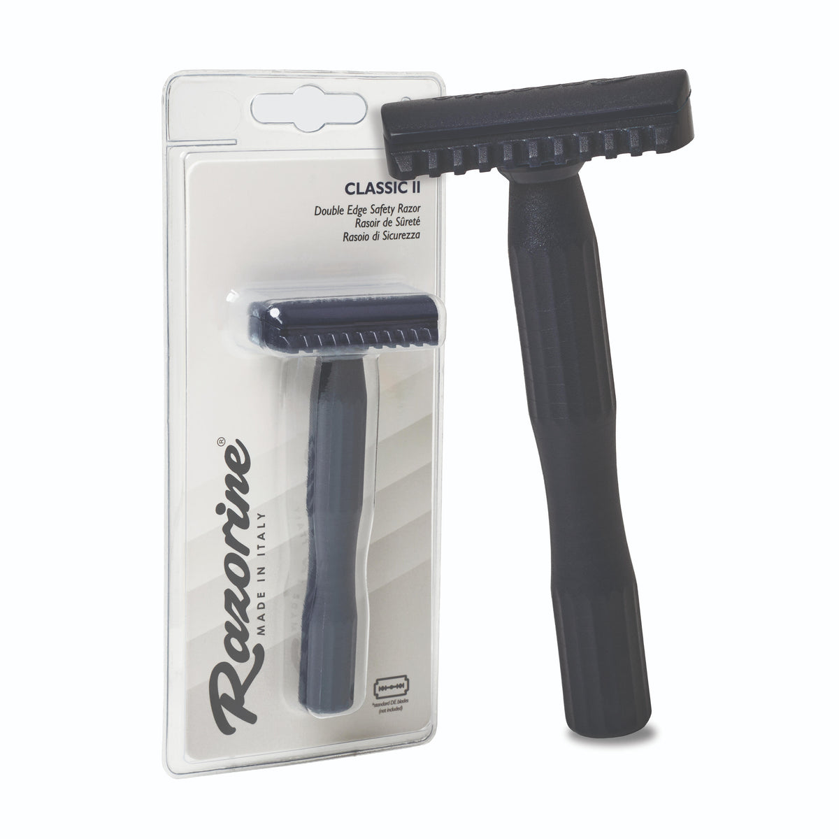 Rasoio Double Edge Open Comb Classic II Blue Night Razorine 21012