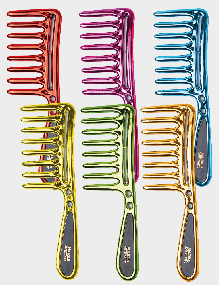 Pettine Metal colorato gigante antistatico 140526