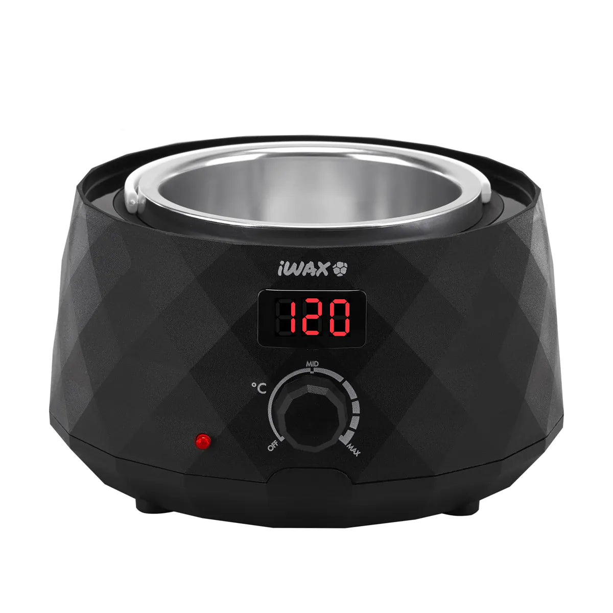 Scaldacera Vaso 400 ml. Dep Heat Diamond Digitale Nero iWax 100 Watt