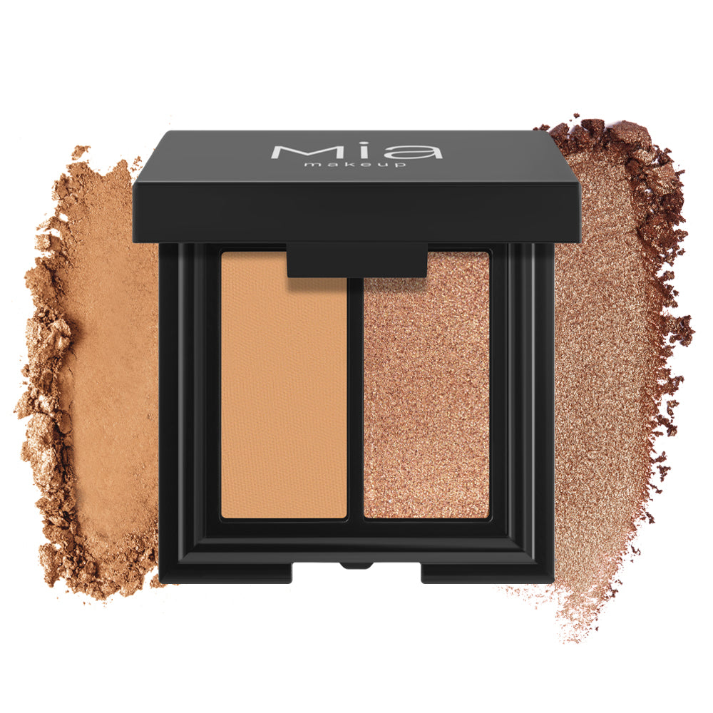 Double Match Eyeshadow Duo Ombretto Matte e Shimmer 03 Mia Makeup 3g