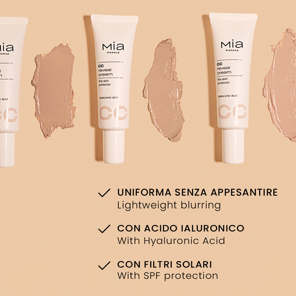 CC Reveal Cream Crema Perfezionatrice SPF20 Med Dark 03 Mia Makeup 30ml