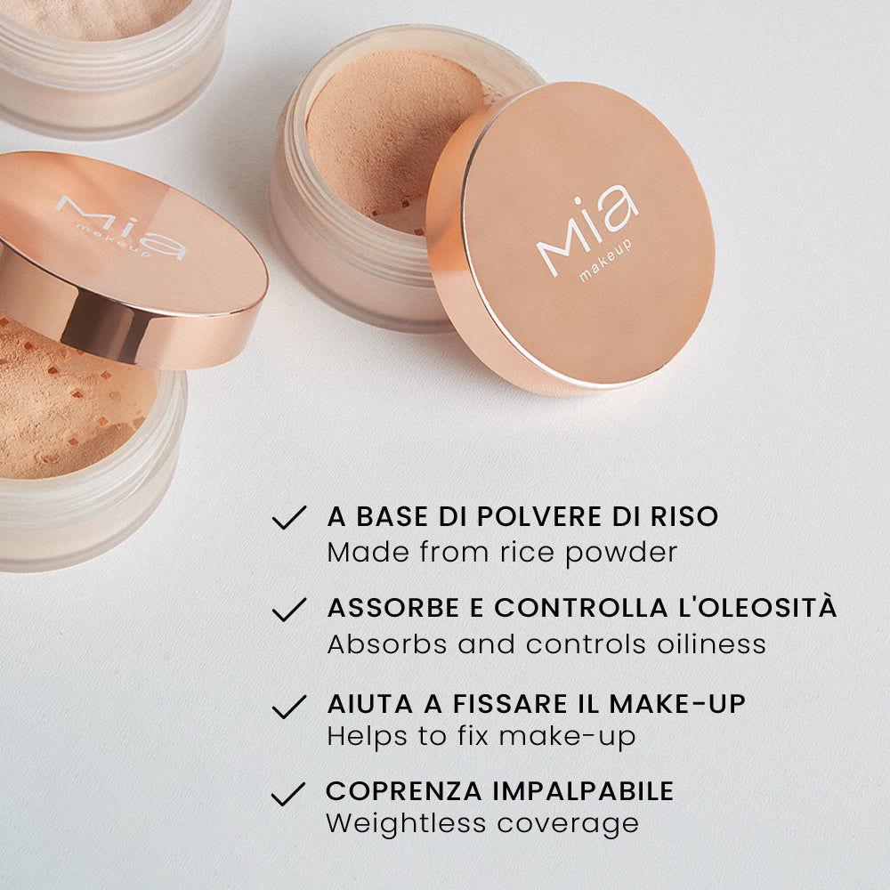 Loose Powder Cipria in Polvere Peach CC009 Mia Makeup
