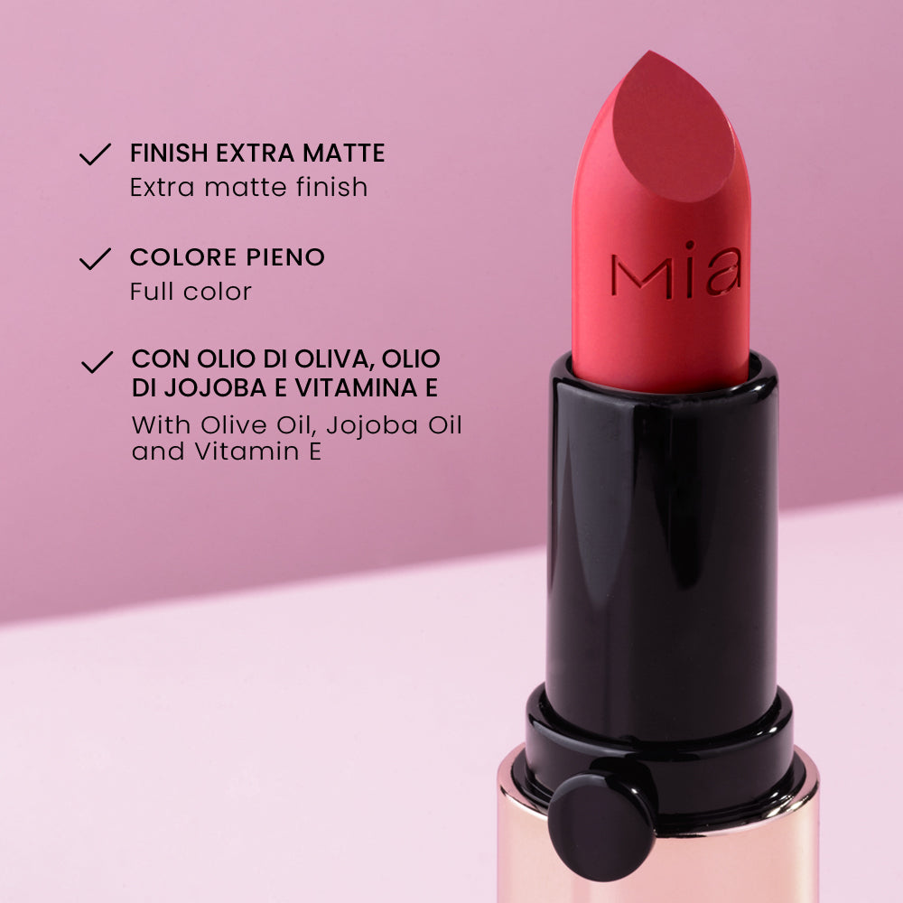 Glam Flow Lipstick Rossetto Matte Lunga Insondable 07 Mia Makeup 5 g