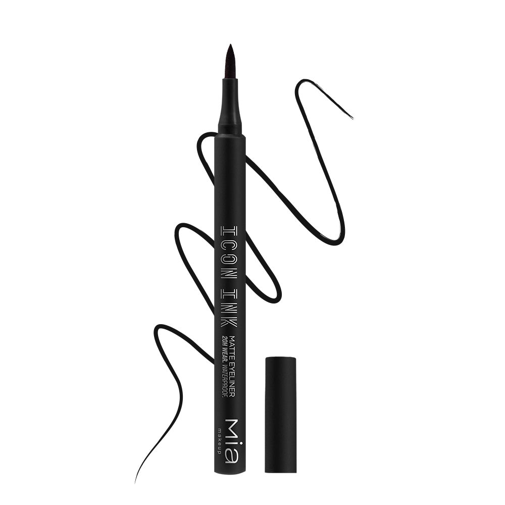 Icon Ink Eyeliner in Penna Waterproof 01 Black Ink Mia Makeup