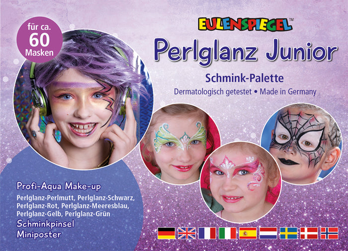 Set Profi Aqua Perlglanz Junior 6 Colori+Pennello Eulenspiegel