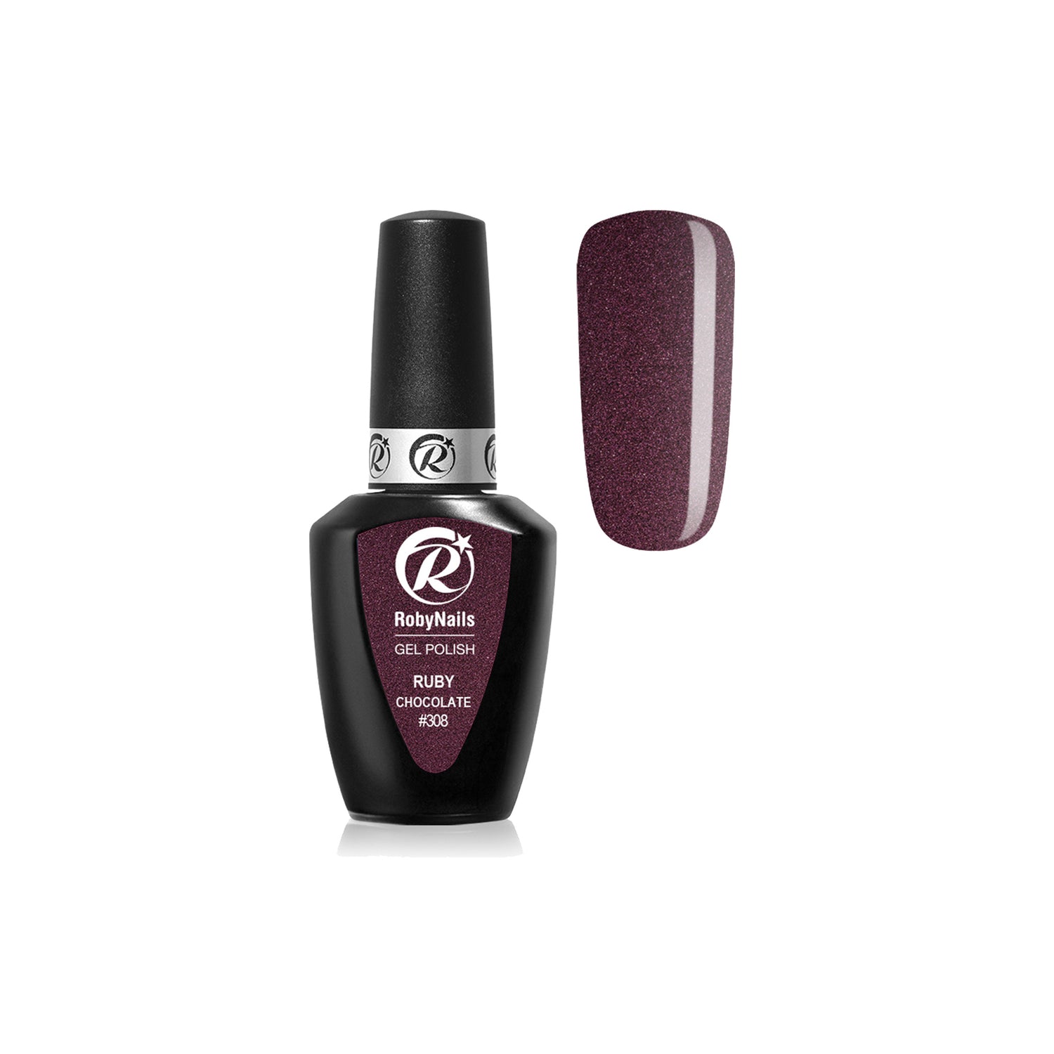 Gel Polish 308 Ruby Chocolate Roby Nails 8 ml