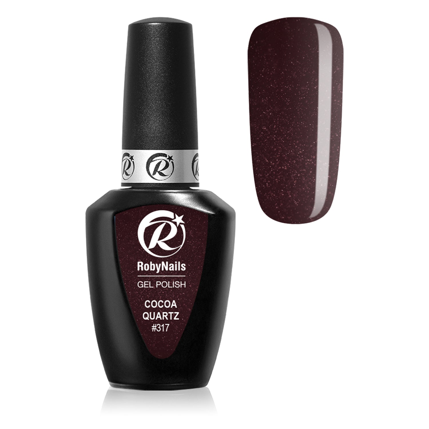 Gel Polish 317 Cocoa Quarz Roby Nails 8 ml