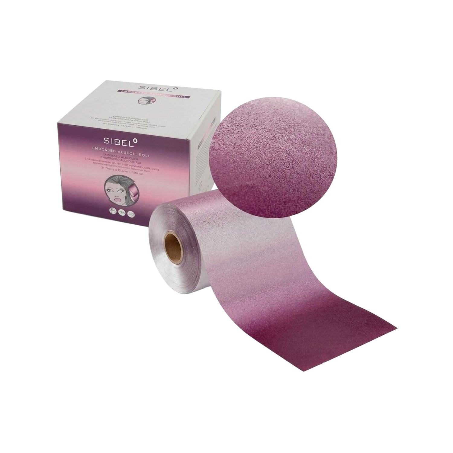 Alluminio Goffrato 15 micron rotolo 12,7 cm x 97 mt Sibel