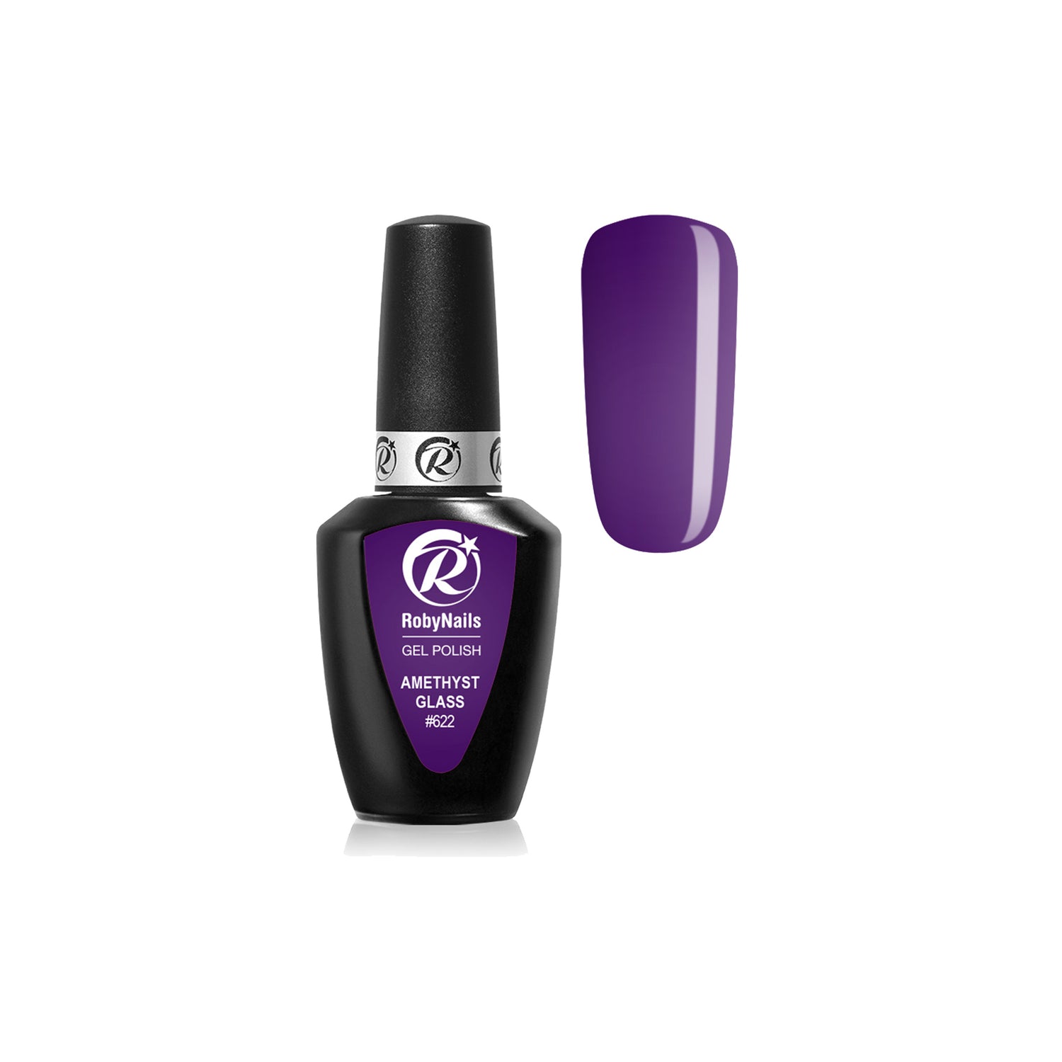 Smalto Semipermanente Gel Polish Amethyst Glass 622 8 ml Roby Nails
