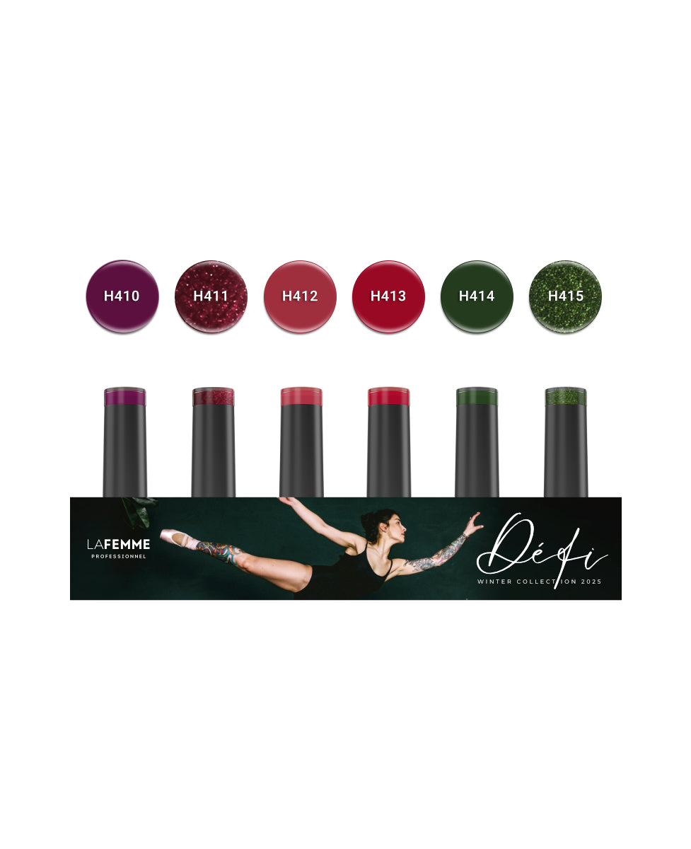 Kit 6 colori Smalto Gel Polish Palette DEFI 2025 La Femme
