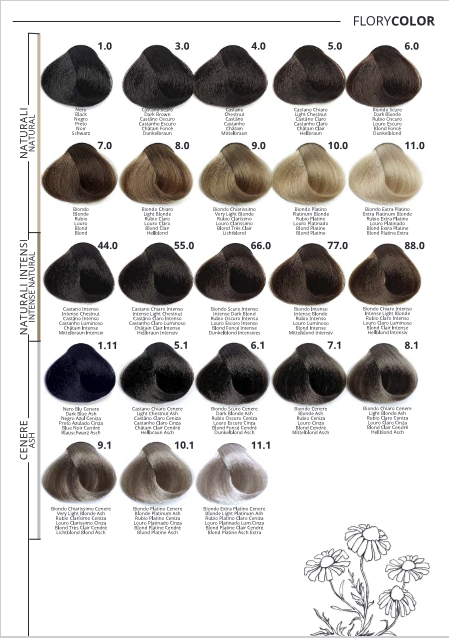 Tintura per Capelli No Ammonia 4.26 Flory Color Puring 100 ml.