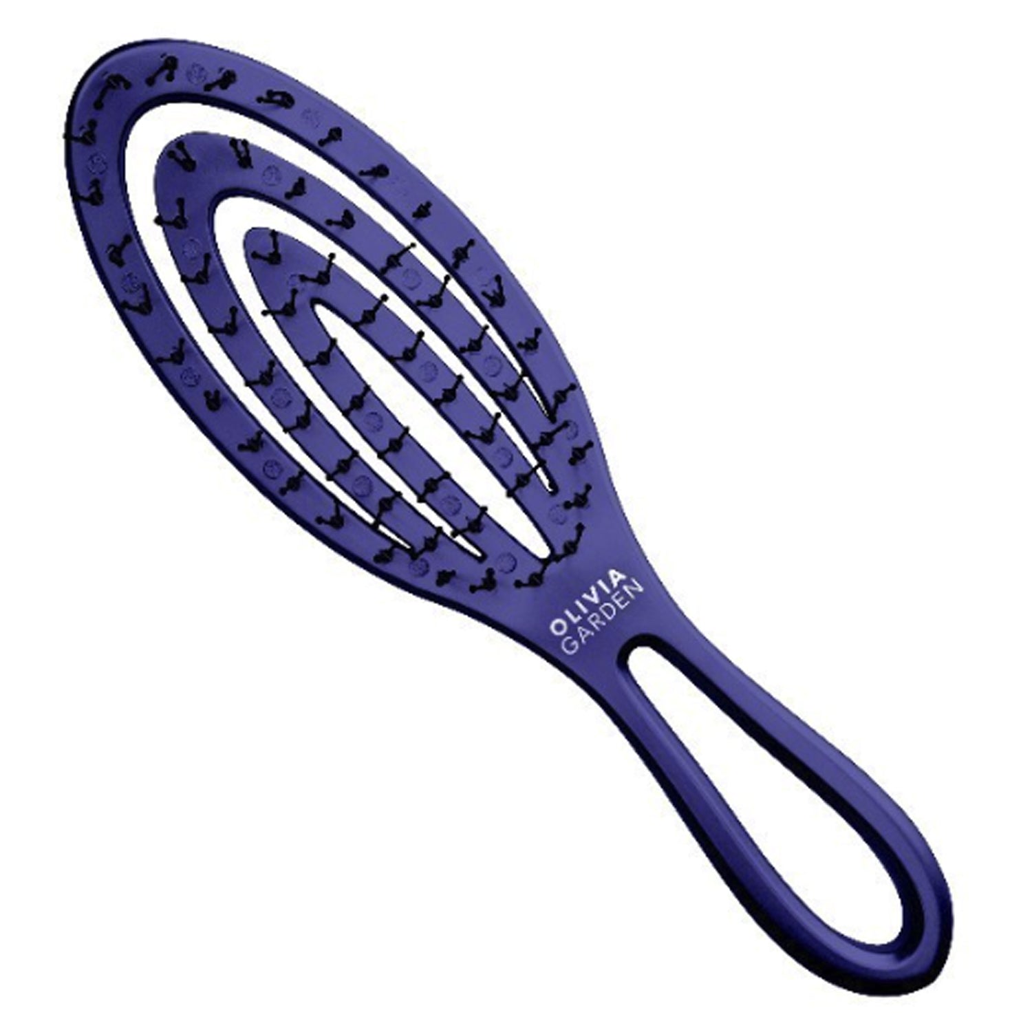 Spazzola Ovale Piccola Holiday Frozen Olivia Garden Blu Metal