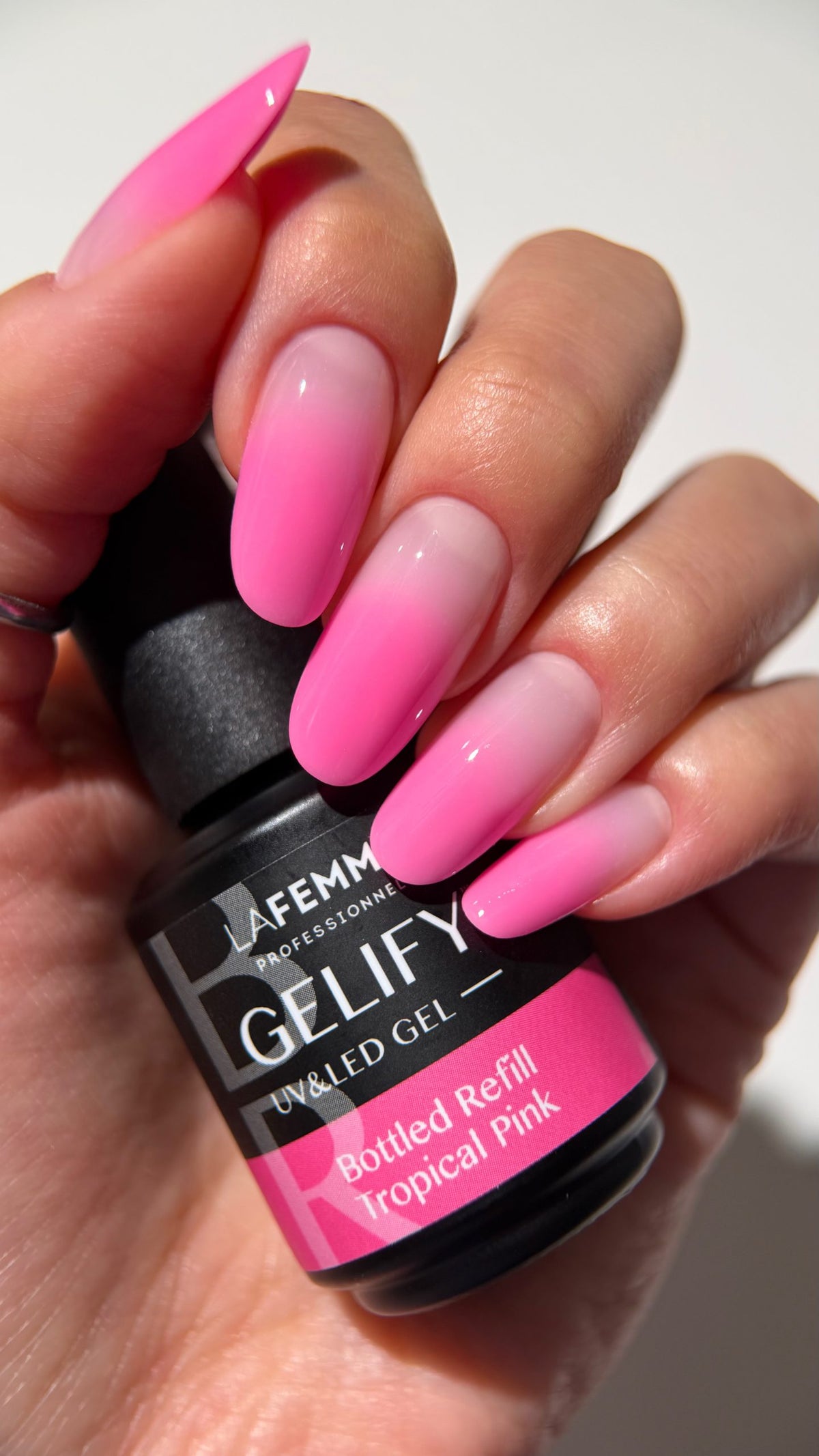 Gelify Gel UV&LED Bottled Refill Tropical Pink 15 gr