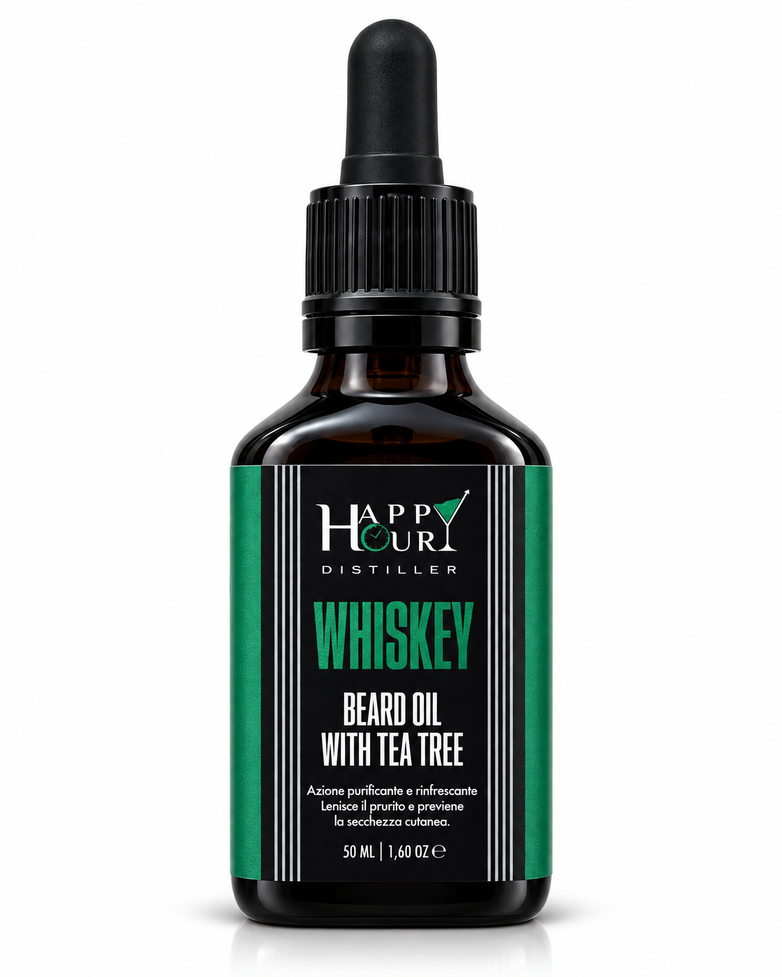 Olio da Barba ammorbidente e idratante Beard Oil Care Whiskey Tea Tree 50 ml