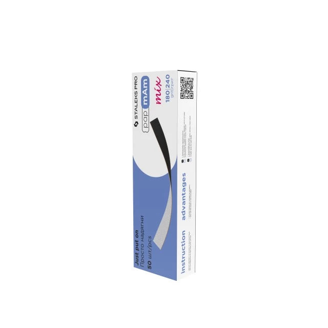 Lima Ricambio doppia faccia PapmAm 180/240 grit Staleks Pro conf.50pz