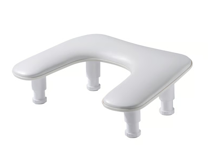 Cuscino poggiabraccio ergonomico con piedini U- Comfort bianco