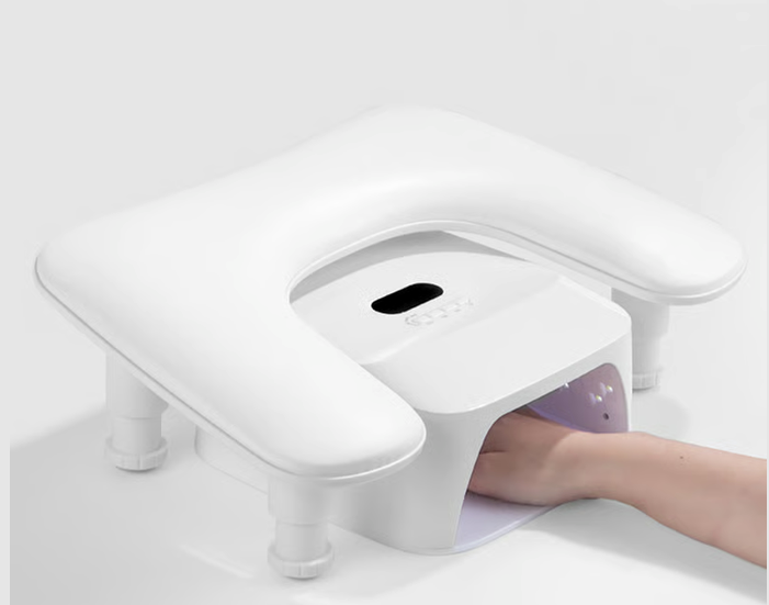 Cuscino poggiabraccio ergonomico con piedini U- Comfort bianco