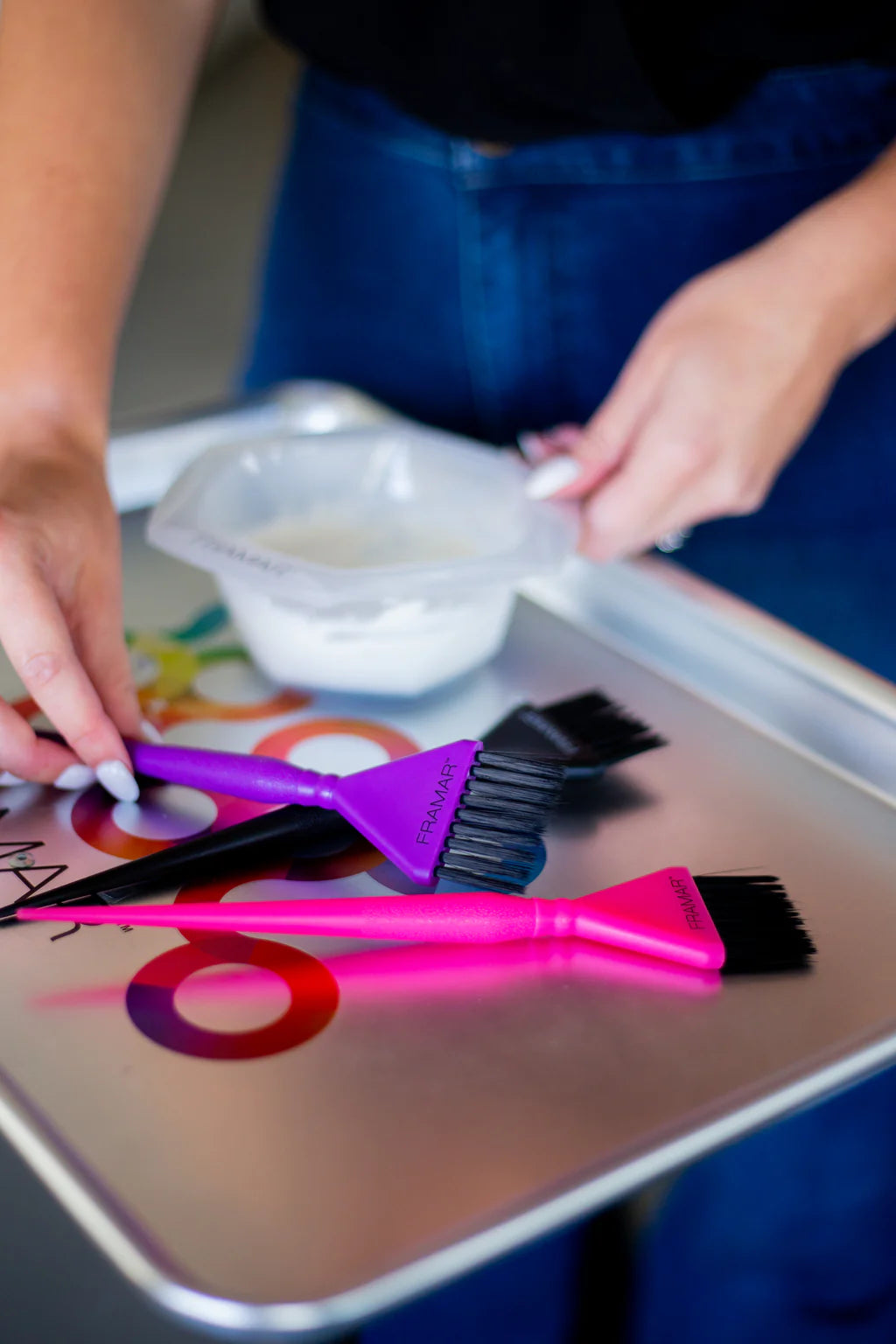 Kit 3 pennelli Triple Threat Set Precision Color Brush Framar