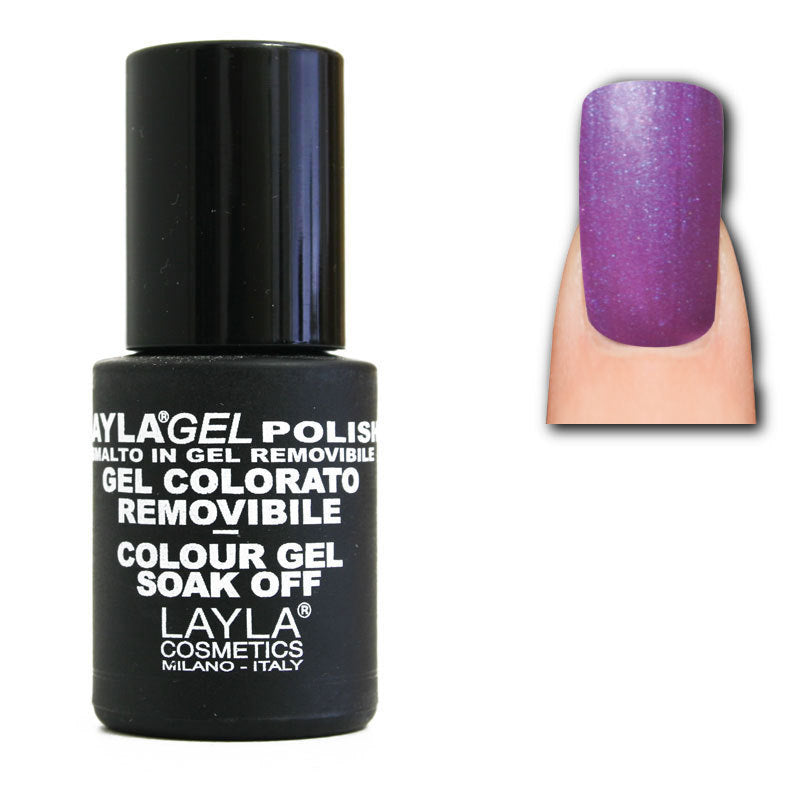 LaylaGel Polish Gel Colorato nr 63 Purple Rain 10 ml