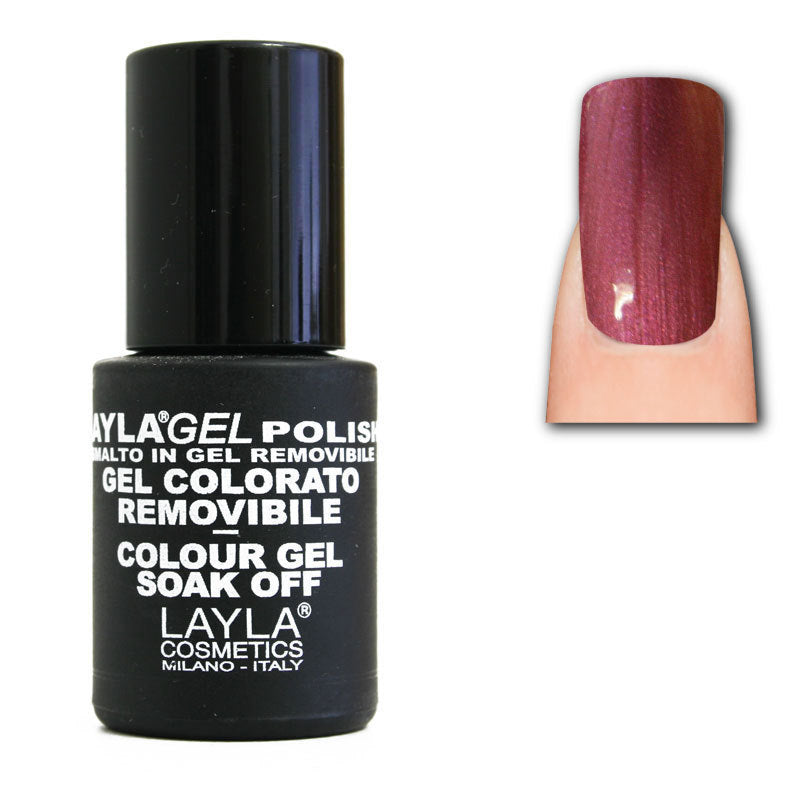 LaylaGel Polish Gel Colorato nr 65  Red Violet 10 ml