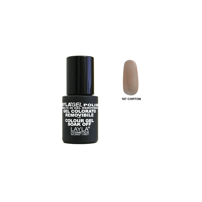 LaylaGel Polish Gel Colorato nr 187 Chiffon 10 ml
