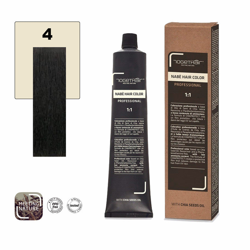 Nabe’ Hair Color Vegan nr.4 Castano Togethair 100 ml