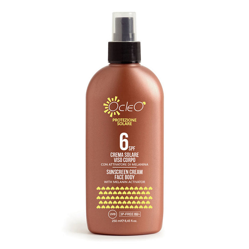 Crema Solare Viso Corpo Spray SPF 6 Ocleo 250 ml