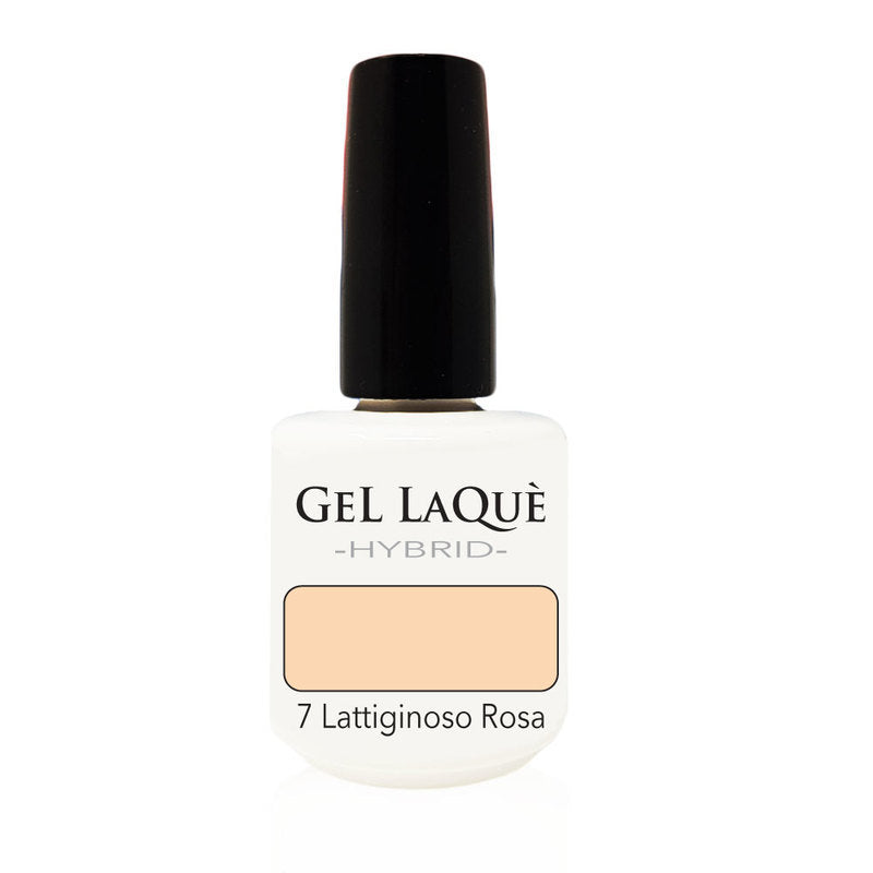 Smalto Gel Gel Laquè Hybrid 7 Lattiginoso Rosa 15 ml.