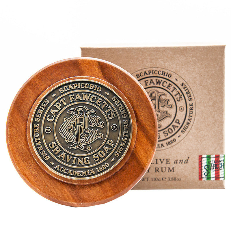 Sapone da barba Scapicchio Ciotola Legno Captain Fawcett's 110 gr