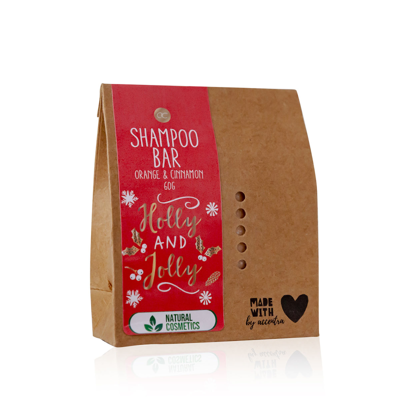 Shampoo Bar Holly and Jolly Aroma Arancio Cannella 60 gr