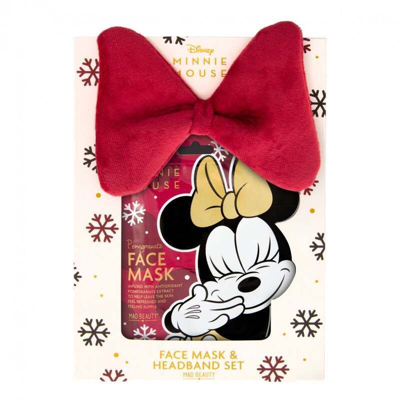 Set Minnie Maschera Viso Tessuto 25 ml e Fascia Capelli Fiocco