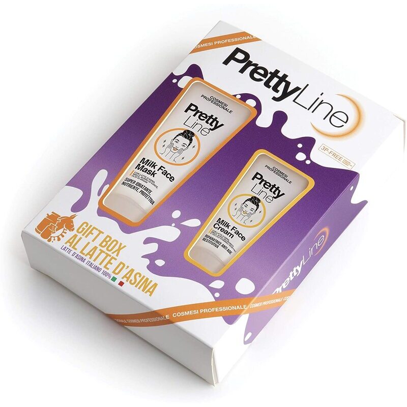 Cofanetto Pretty Gift Box Latte d'Asina Mask Viso 100 ml Crema Viso 50ml