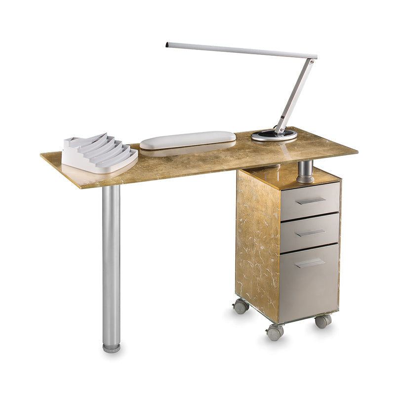 Tavolo manicure Gold Glass Vented 190 L