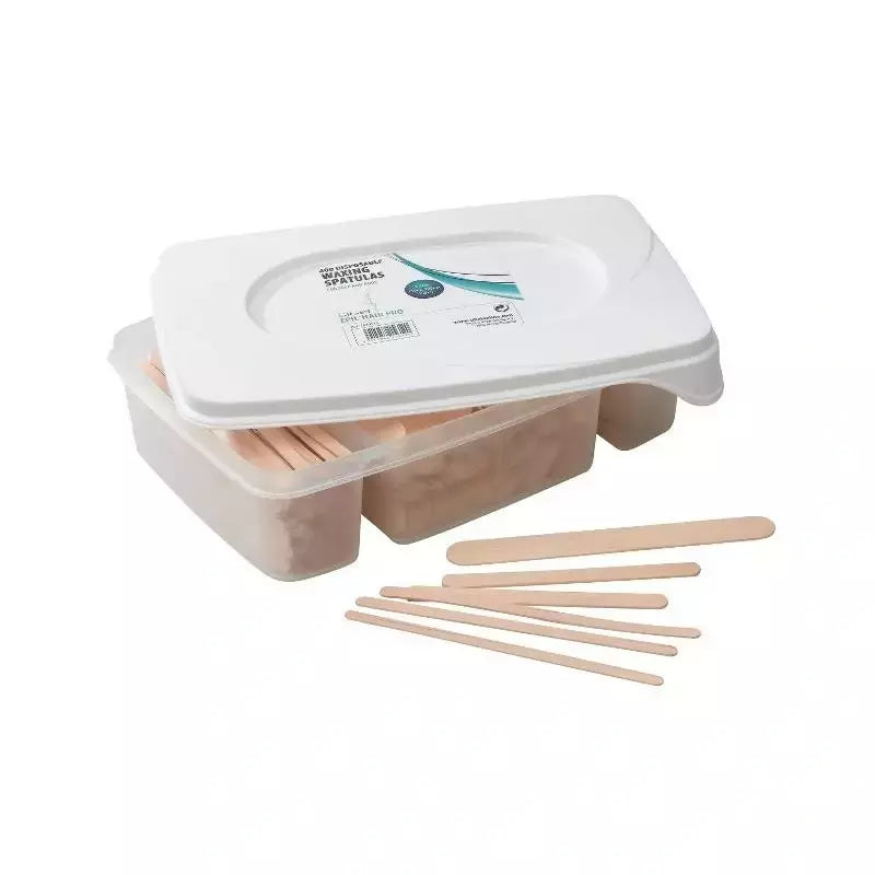 Box Spatole Legno 400 pz assortiti in 3 Misure Waxing Spatulas