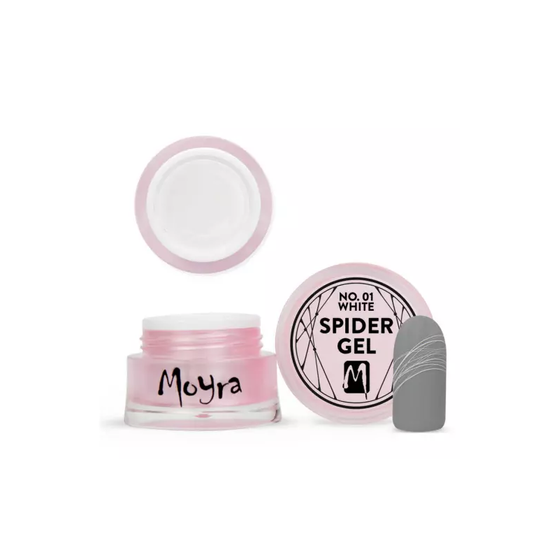 Spider Gel Moyra 01 White La Femme 5 g
