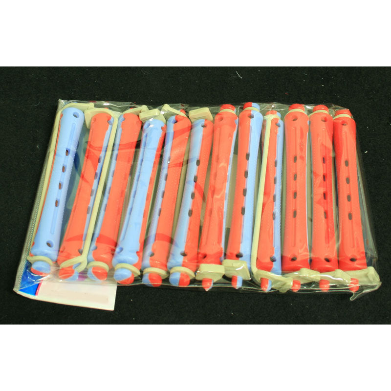 Bigodi permanente bicolore rosso/blu lungo conf. 12 pz 4500639