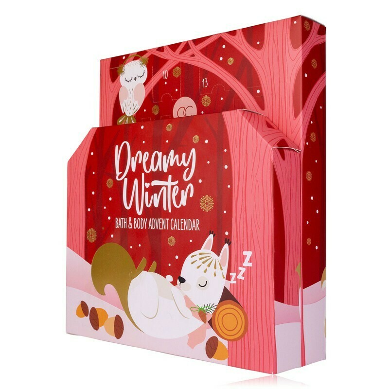 Calendario Avvento Dreamy Winter Bath and Body 24 sorprese conf. Rossa